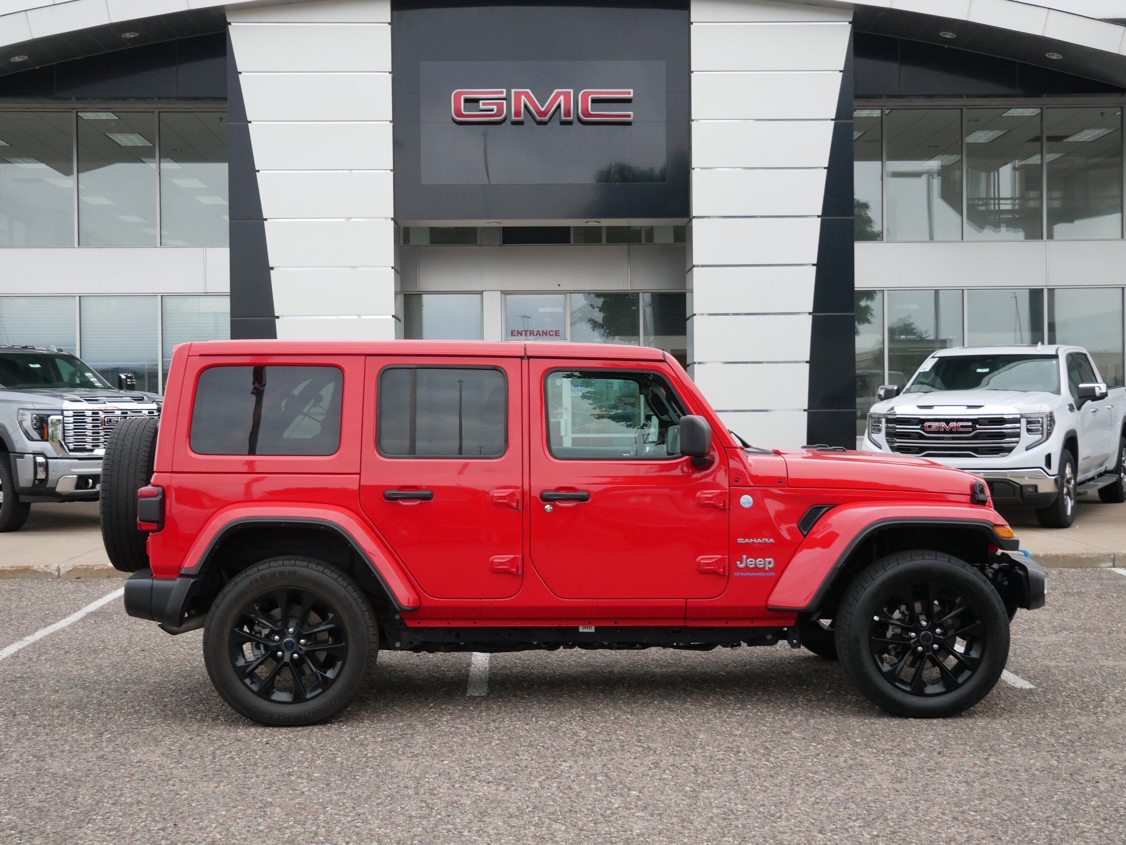 Used 2024 Jeep Wrangler 4xe Sahara 4XE with VIN 1C4RJXP69RW292006 for sale in Minneapolis, Minnesota