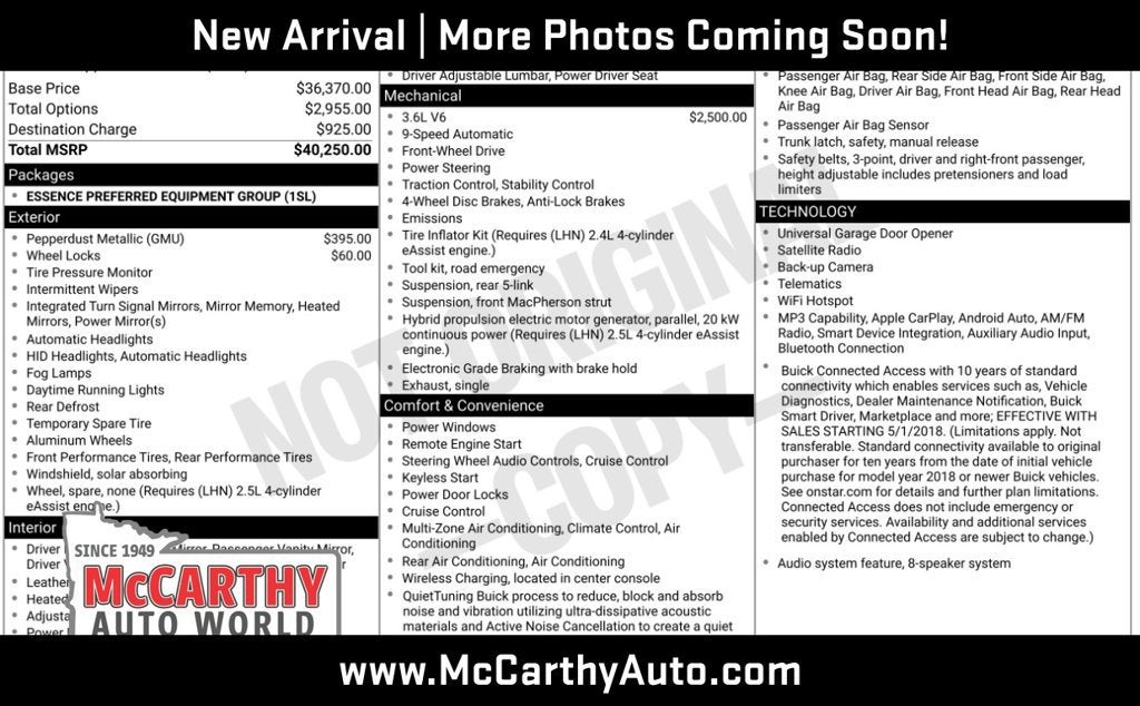 2018 Buick LaCrosse Essence