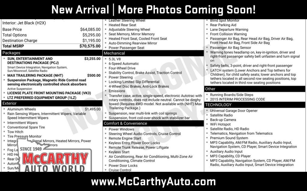2015 Chevrolet Tahoe LTZ