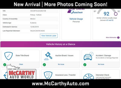 2018 Chevrolet Silverado 1500 High Country