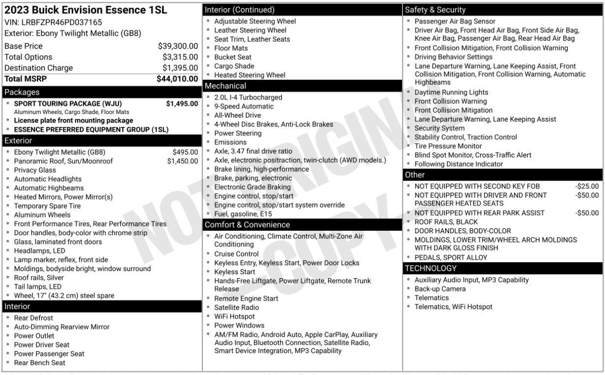 2023 Buick Envision Essence