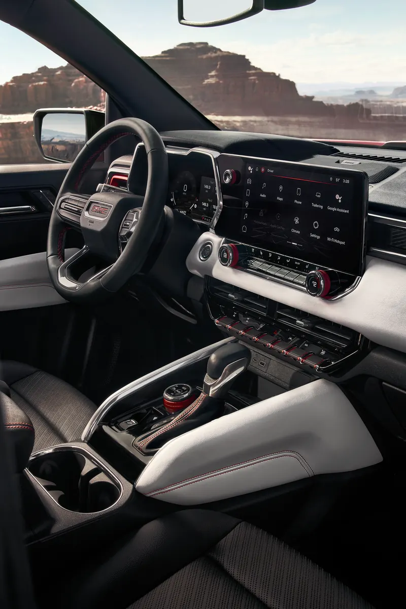 2026 GMC Canyon infotainment system at McCarthy Auto World in Coon Rapids MN