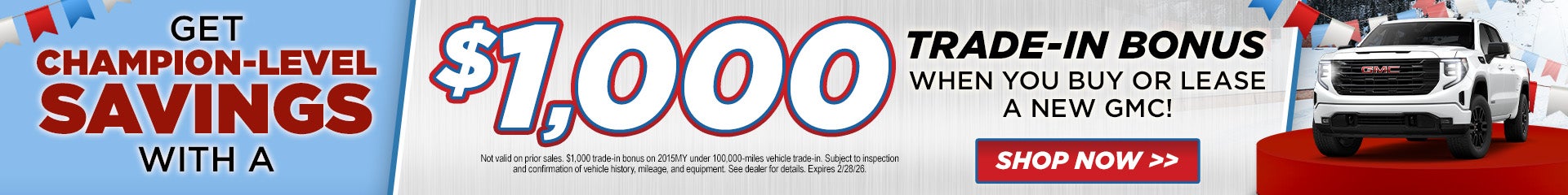 $1000 Trade In Bonus